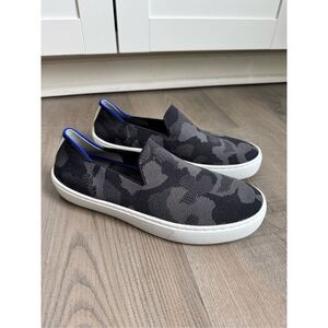 Rothy’s Gray Camo Original Slip on Sneaker, Women’s Size 6